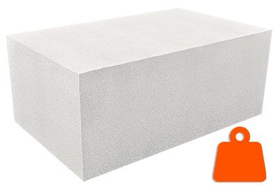 Преимущества газобетонных блоков по массе